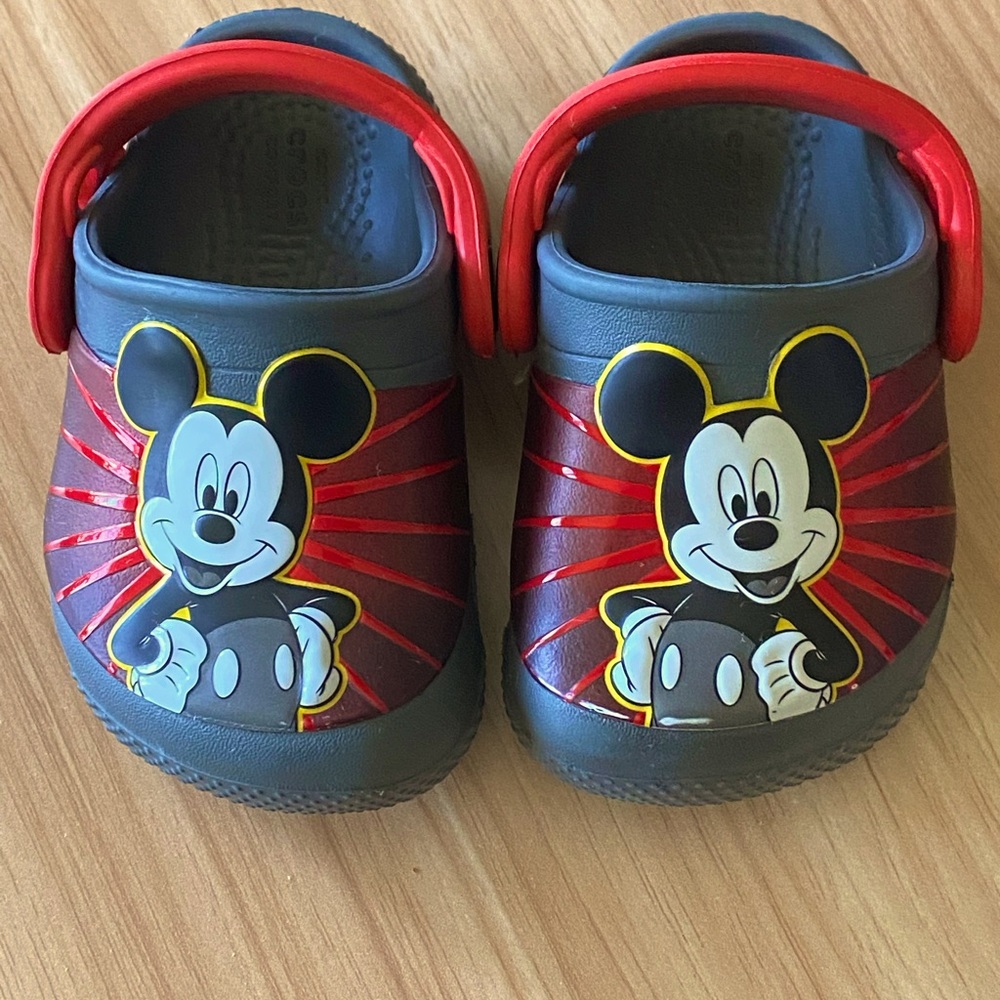 Mickey Mouse Crocs size 4c